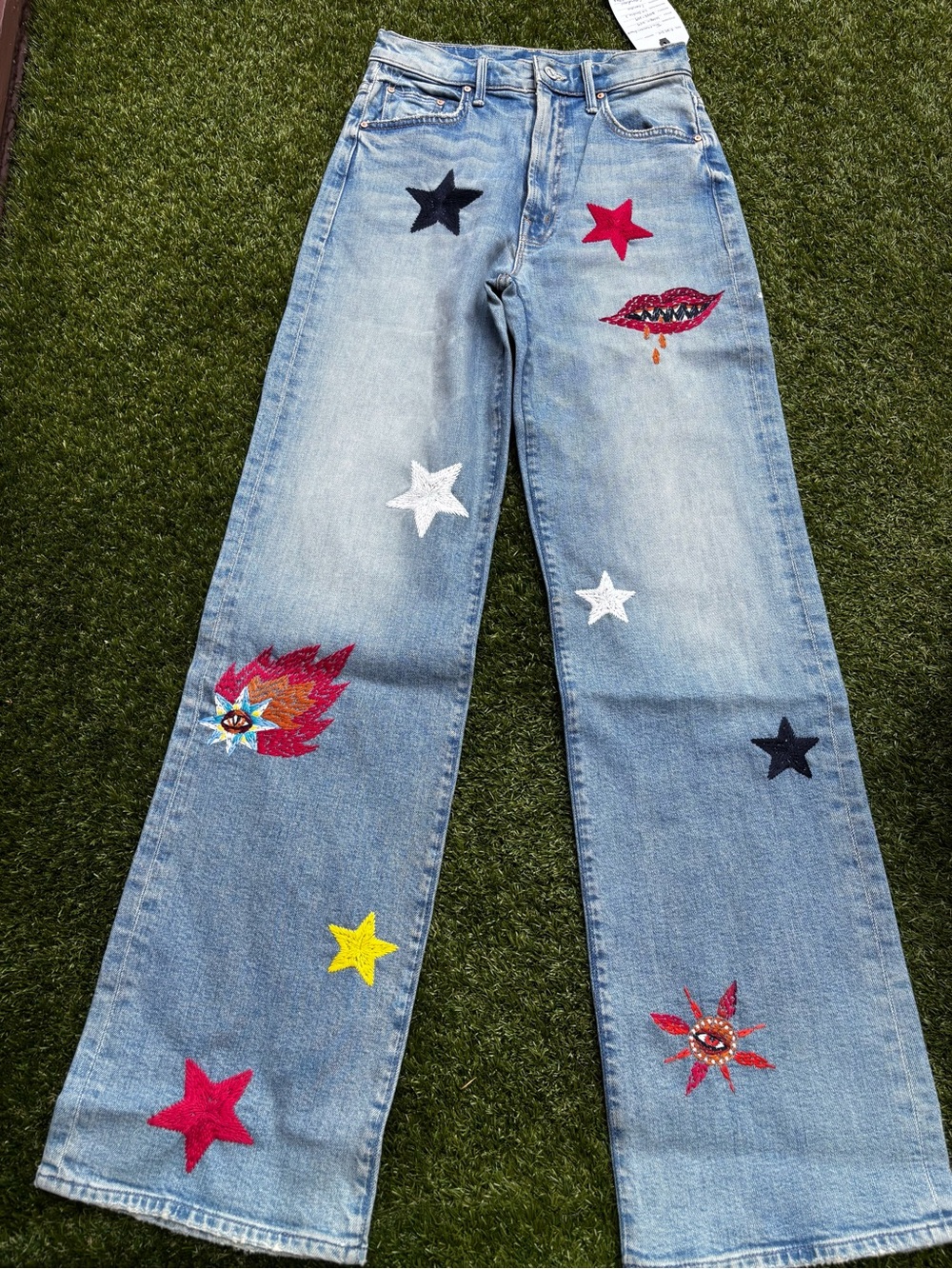 La Double J x MOTHER maven Sneak embroidered